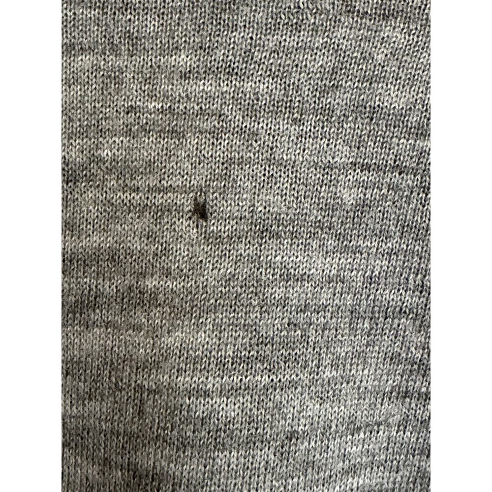 Pure Collection 100% Superfine Wool Soft Cardigan Sweater Size Medium Gray FLAW - Picture 5 of 6